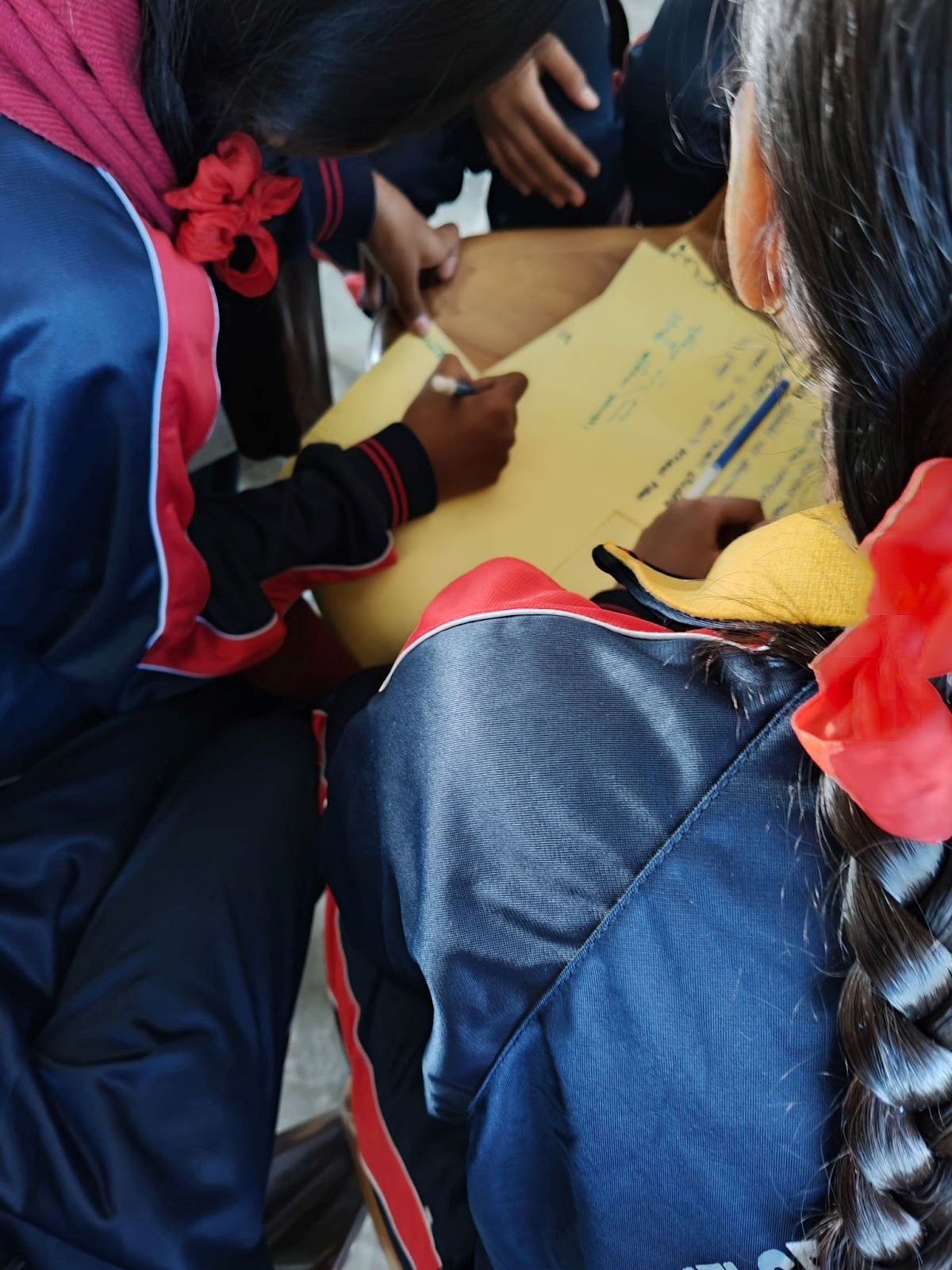 Research activities in a group in Nepal